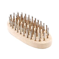 Stainless Steel Wire Brush, 6-Row Oval-Shape