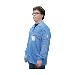 เสื้อสม็อค DESCO statshield เสื้อแจ็คเก็ตพร้อมข้อมือถักสีน้ำเงิน (73749)