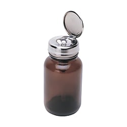 DESCO Dispenser, Glass, Amber, Round Bottle 120 CC