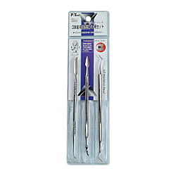 P.Tool Precision Double-Sided Professional Set Of 3, All Stainless Steel 