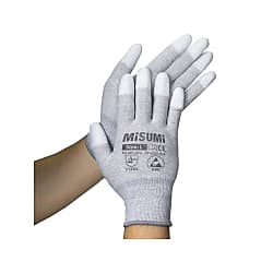 [New!] ESD Anti-Static Gloves PU Coating Top Fit (Logo, Individual package,SOQ by 10 Pairs) (EPUG-TF-S)