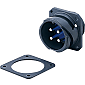 Bayonet MS Connector Panel Mount Receptacle (Waterproof)