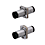 Linear Bushings with Lubrication Unit MX - Center Flanged Double