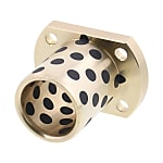 Flange Integrated Oil Free Bushings - Copper Alloy, Standard Flanged, I.D. F7