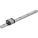 ES Linear Guides for Medium Load - Dust Resistant - With Double Seals / Metal Scrapers (Normal Clearance) [RoHS Compliant]