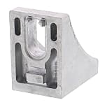 Tabbed Brackets - For 1 Slot - For 8 Series (Slot Width 10mm) Aluminum Frames - Brackets with Slotted Hole on One Side