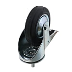Screw-In Casters - Medium Load - Wheel Material: Rubber - Swivel Type + Stopper