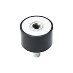 Anti-vibration Rubber Mounts 1 Tapped Hole and 1 Threaded Stud Type