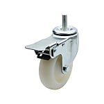 Nylon Casters Swivel With Stopper Screw-in Type