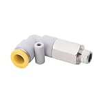 One-Touch Fittings Elbow Male Connector, Hex Flat