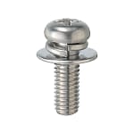 Cross Recessed Pan Head Screw With Captured Washer - Stainless Steel GB818