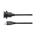 USB 3.0 (2.0 Compatible) Adapters with Cable, Panel Mounting