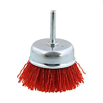 Cup Brush with Grit Shaft, with Abrasive Grain #60