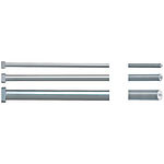 Extra Precision Straight Ejector Pins With Engraving -High Speed Steel SKH51 / L Dimension Designation_Shaft Diameter・L Dimension Designation Type-