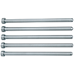 Straight Center Pins With Tip Processed -Die Steel SKD61+Nitriding/Shaft Diameter (P) Designation (0.1mm Increments) Type-