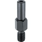Cantilever Shafts - Threaded with Tapped End - Hex