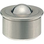 Ball Rollers (For upward facing) - Milled Stainless Steel - Press Fit / Insertion, Adhesive