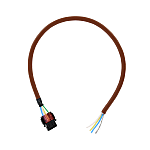 CC-Link-Compatible Cable with Single-Action Connector