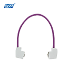 PROFIBUS-Compatible D-sub Cable with Connector Angle Hood Type (WAGO Connector Used)
