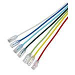CAT6/CAT5e AWG28 Thin-Diameter LAN of Customer Requested Length and Attached Plug with Break-Resistant Claw