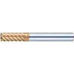 TSC series carbide high-helical end mill (cutting edge deflection accuracy of 5μm or less), for high-hardness steel machining, multi-blade, 50° spiral / regular model
