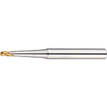 TSC Series Carbide Tapered Neck Ball End Mill, for High-Hardness Steel, 3-Flute / Tapered Neck Model