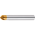 TS Coated Carbide Chamfering End Mill, for High-Hardness Steel Machining, 6-Flute / Short Model