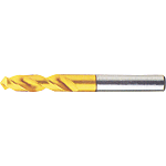TiN Coated High-Speed Steel Drill for Stainless Steel Machining, Straight Shank / Stub, Regular Model