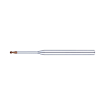 XCP Series Carbide Long Neck ball end mill heat-treated steel, high hardness steel machining, 2 flute / stub long neck type (deep rib processing)