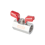 Oil-Free Ball Valve, BSS Series, SUS316, Butterfly Handle (Reduce Bore)