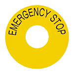 Emergency Stop Sticker