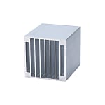 Heatsink LSI V, for Forced Air-Cooled, Hollow, Aluminum Extrusion Type (With Clear Anodizing)