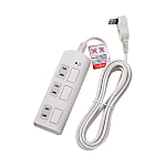 3-Outlet Surge-Protected Power Strip With Flat Switches