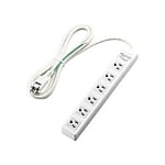 3-Pin Plug Compatible Power Strip With Batch Switch