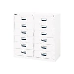 Library, Steel Filing Cabinet Storage (White / Neo Gray)