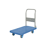 Silent resin platform truck with fixed handle