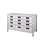 Stainless Steel Storage Cabinet Vertical Drawer-Attached Depth 450 mm Type