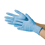Nitrile Rubber Gloves, Nitrile, Single Use Gloves, With Powder