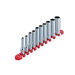 Deep socket set (hex type / 9.5 mm Insertion Angle / with holder)