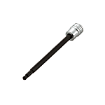 Long Ball Point Hex Bit Socket (6.3 mm Insertion Angle, Inch Size)