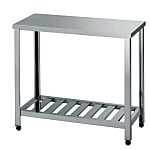 Stainless Steel Workbench, Drainboard Type, SUS430, Height 800 mm HT/KT