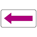 JIS Pipe Identification Direction Indicating Sticker: Square