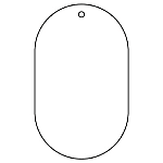 Valve Open/Close Double-Side Display Board oval