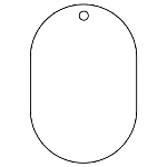 Valve Open/Close Double-Side Display Board oval