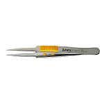 Stainless Steel Tweezers, Rubber Grip, Tapered Straight