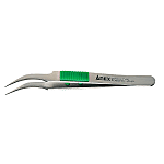 Stainless Steel Tweezers, Rubber Grip, Tapered Straight