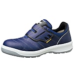 Hook & Loop Fastener Safety Shoes G3595 Antistatic Type (White & Navy Blue)