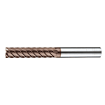 Carbide 6-Flute End Mill for High Hardness 45°, E167TX