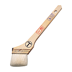 Lacquer/Varnish Brush "Premium Medium Length Bristle" Diagonal Bristle, White