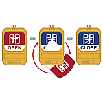 Opening and Closing Tags for Rotary Valve "Open, Close" Special 15-360